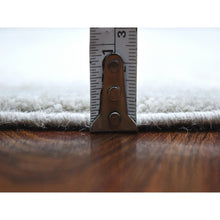 Load image into Gallery viewer, 6&#39;x8&#39;10&quot; White Wash Peshawar Pure Velvety Wool Light Gray With Soft Colors Hand Knotted Oriental Rug FWR404250