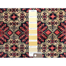 Load image into Gallery viewer, 4&#39;9&quot;x6&#39;1&quot; Imperial Red, Afghan Khamyab with Unusual Light Color Background, Hand Knotted, Soft and Shiny Wool, Vegetable Dyes, Oriental Rug FWR4038