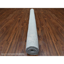 Load image into Gallery viewer, 6&#39;1&quot;x9&#39; Hand Knotted With Faded Colors White Wash Peshawar Shiny Wool Oriental Rug FWR405000