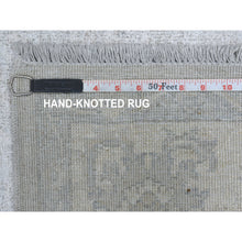 Load image into Gallery viewer, 6&#39;1&quot;x9&#39; Hand Knotted With Faded Colors White Wash Peshawar Shiny Wool Oriental Rug FWR405000