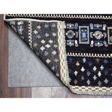 Load image into Gallery viewer, 10&#39;2&quot;x14&#39;1&quot; Light Gray Kashkuli Gabbeh With Soft, Velvety Plush Vibrant Wool Hand Knotted Oriental Rug FWR405186