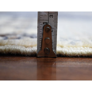 10'2"x14'1" Light Gray Kashkuli Gabbeh With Soft, Velvety Plush Vibrant Wool Hand Knotted Oriental Rug FWR405186