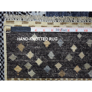 10'2"x14'1" Light Gray Kashkuli Gabbeh With Soft, Velvety Plush Vibrant Wool Hand Knotted Oriental Rug FWR405186