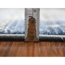 Load image into Gallery viewer, 2&#39;4&quot;x9&#39;9&quot; Hand Knotted Gray Kashkuli Gabbeh Pictorial Design Extra Soft Wool Oriental Runner Rug FWR405198