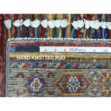 Load image into Gallery viewer, 3&#39;5&quot;x4&#39;10&quot; All New Hand Knotted Pure Velvety Wool In A Colorful Palette Super Kazak Khorjin Oriental Rug FWR405240