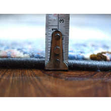 Load image into Gallery viewer, 5&#39;10&quot;x9&#39;2&quot; Mix Of Gray, Beige And Blue Extremely Durable Kashkuli Gabbeh Hand Knotted Afghan Wool Oriental Rug FWR405408