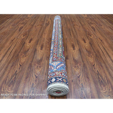 Load image into Gallery viewer, 5&#39;x6&#39;5&quot; Ivory Hand Knotted Soft Velvety Wool Super Kazak In A Colorful Palette Oriental Rug FWR405768