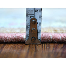 Load image into Gallery viewer, 6&#39;1&quot;x8&#39;10&quot; Honey Brown Angora Oushak With Flower Design Hand Knotted 100% Afghan Wool Oriental Rug FWR407682