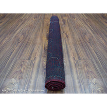 Load image into Gallery viewer, 3&#39;3&quot;x4&#39;10&quot; Afghan Khamyab With Double Medallions Design Denser Weave With Shiny Wool Hand Knotted Deep And Saturated Red Oriental Rug FWR408594