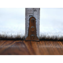 Load image into Gallery viewer, 6&#39;x9&#39;2&quot; Faded Gray Angora Oushak With All Over Design Hand Knotted Extra Soft Wool Oriental Rug FWR408852