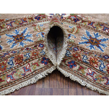 Load image into Gallery viewer, 9&#39;x11&#39;9&quot; Hand Knotted Beige Super Kazak With Geometric Design Extra Soft Wool Oriental Rug FWR408924