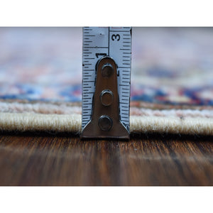 2'7"x9'8" Super Kazak With Tribal Medallions Design Light Brown Pure Wool Hand Knotted Oriental Runner Rug FWR409038