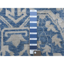 Load image into Gallery viewer, 9&#39;8&quot;x13&#39;5&quot; Denim Blue, Soft Wool Hand Knotted White Wash Peshawar, Natural Dyes Densely Woven, Oriental Rug FWR409944