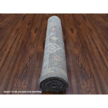 Load image into Gallery viewer, 2&#39;8&quot;x9&#39;7&quot; Village Inspired Anatolian Colorful Star Design Soft Afghan Wool Hand Knotted Oriental Runner Rug FWR410022