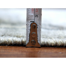 Load image into Gallery viewer, 8&#39;x9&#39;9&quot; Light Gray Angora Oushak With Tribal Design Extra Soft Wool Hand Knotted Oriental Rug FWR410850