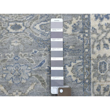 Load image into Gallery viewer, 2&#39;6&quot;x9&#39;9&quot; Hand Knotted Gray Afghan Peshawar With All Over Heriz Design Extra Soft Wool Oriental Runner Rug FWR411576