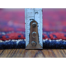 Load image into Gallery viewer, 3&#39;5&quot;x4&#39;10&quot; Saturated Red Afghan Khamyab with All Over Design Hand Knotted Soft, Velvety Wool Oriental Rug FWR411882