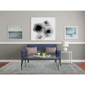 6'1"x9'7" Light Brown Angora Oushak With All Over Design Extra Soft Wool Hand Knotted Oriental Rug FWR413184