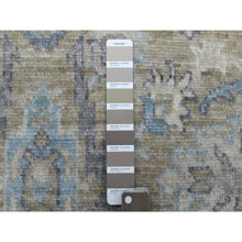 Load image into Gallery viewer, 6&#39;1&quot;x9&#39;7&quot; Light Brown Angora Oushak With All Over Design Extra Soft Wool Hand Knotted Oriental Rug FWR413184