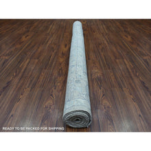 Load image into Gallery viewer, 6&#39;1&quot;x9&#39;7&quot; Light Brown Angora Oushak With All Over Design Extra Soft Wool Hand Knotted Oriental Rug FWR413184