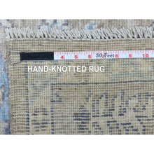 Load image into Gallery viewer, 6&#39;1&quot;x9&#39;7&quot; Light Brown Angora Oushak With All Over Design Extra Soft Wool Hand Knotted Oriental Rug FWR413184