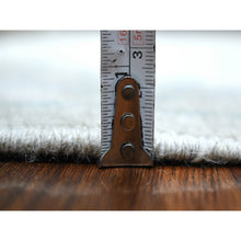 Load image into Gallery viewer, 6&#39;x8&#39;9&quot; Afghan Angora Oushak With Floral Motifs Organic Wool Hand Knotted Gray Oriental Rug FWR414216