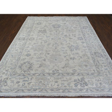 Load image into Gallery viewer, 8&#39;1&quot;x9&#39;7&quot; Ivory Angora Oushak With All Over Design Soft Wool Hand Knotted Oriental Rug FWR415554