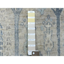 Load image into Gallery viewer, 6&#39;x9&#39;2&quot; Angora Oushak With Willow And Cypress Tree Design Organic Wool Hand Knotted Gray Oriental Rug FWR415596