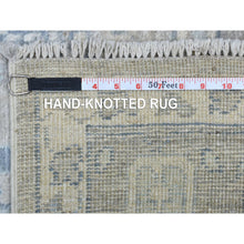 Load image into Gallery viewer, 6&#39;x9&#39;2&quot; Angora Oushak With Willow And Cypress Tree Design Organic Wool Hand Knotted Gray Oriental Rug FWR415596