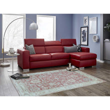 Load image into Gallery viewer, 6&#39;2&quot;x9&#39; Coral Pink, Afghan Angora Oushak With All Over Leaf Design, Organic Wool, Hand Knotted, Oriental Rug FWR416472