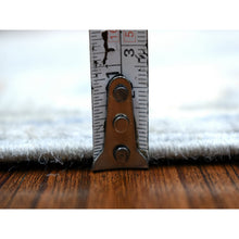 Load image into Gallery viewer, 3&#39;1&quot;x17&#39;6&quot; Gray Angora Oushak With Pop Of Color Hand Knotted Soft, Afghan Wool Wide Xl Runner Oriental Rug FWR417624