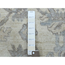 Load image into Gallery viewer, 8&#39;x9&#39;10&quot; Ivory Angora Oushak With Leaf Design Hand Knotted Soft And Supple Wool Oriental Rug FWR417804