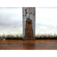 Load image into Gallery viewer, 8&#39;x9&#39;10&quot; Ivory Angora Oushak With Leaf Design Hand Knotted Soft And Supple Wool Oriental Rug FWR417804