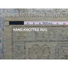 Load image into Gallery viewer, 6&#39;x9&#39;1&quot; Hand Knotted Beige Angora Oushak With Soft Colors Afghan Wool Oriental Rug FWR418104