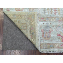 Load image into Gallery viewer, 5&#39;10&quot;x8&#39;9&quot; Angora Oushak With Cypress And Willow Tree Design Extremely Durable Hand Knotted Faded Green Oriental Rug FWR418188