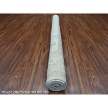 Load image into Gallery viewer, 5&#39;10&quot;x8&#39;9&quot; Angora Oushak With Cypress And Willow Tree Design Extremely Durable Hand Knotted Faded Green Oriental Rug FWR418188