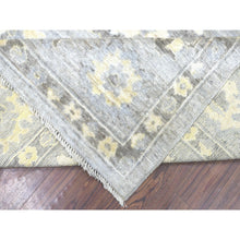 Load image into Gallery viewer, 8&#39;x9&#39;10&quot; Hand Knotted, Gray, Afghan Angora Ushak With Floral Pattern And Soft Wool Oriental Rug FWR418704
