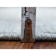 Load image into Gallery viewer, 6&#39;1&quot;x8&#39;8&quot; Soft, Velvety Plush Wool Hand Knotted Gray Stone Wash Peshawar With All Over Motifs Oriental Rug FWR420066