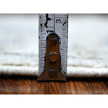 Load image into Gallery viewer, 2&#39;6&quot;x19&#39;9&quot; Hand Knotted Gray Angora Oushak Soft Afghan Xl Runner With Serrated Leaf Border Organic Wool Oriental Rug FWR420252