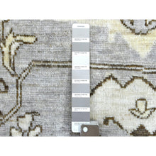 Load image into Gallery viewer, 8&#39;1&quot;x9&#39;8&quot; Gray with a Blend of Bold Colors All Over Design Angora Oushak Hand Knotted Soft Afghan Wool Oriental Rug FWR420414
