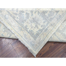 Load image into Gallery viewer, 8&#39;1&quot;x9&#39;8&quot; Gray Afghan Angora Oushak Hand Knotted With All Over Beautiful Design Natural Wool Oriental Rug FWR420750