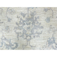Load image into Gallery viewer, 8&#39;1&quot;x9&#39;8&quot; Gray Afghan Angora Oushak Hand Knotted With All Over Beautiful Design Natural Wool Oriental Rug FWR420750