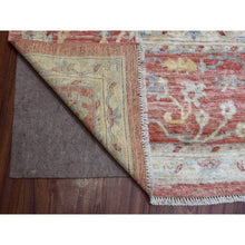 Load image into Gallery viewer, 11&#39;9&quot;x14&#39;8&quot; Coral Pink Hand Knotted Afghan Angora Oushak With Beautiful Leaf Design Natural Wool Oriental Rug FWR420840