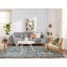 Load image into Gallery viewer, 6&#39;x9&#39;5&quot; Gray Afghan Peshawar With Mamluk Design Soft And Pliable Wool Hand Knotted Oriental Rug FWR421326