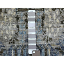 Load image into Gallery viewer, 6&#39;x9&#39;5&quot; Gray Afghan Peshawar With Mamluk Design Soft And Pliable Wool Hand Knotted Oriental Rug FWR421326