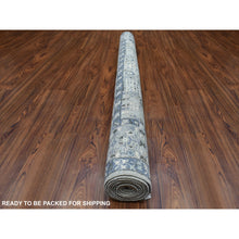 Load image into Gallery viewer, 6&#39;x9&#39;5&quot; Gray Afghan Peshawar With Mamluk Design Soft And Pliable Wool Hand Knotted Oriental Rug FWR421326