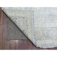 Load image into Gallery viewer, 6&#39;x8&#39;9&quot; Hand Knotted Gray Stone Wash Peshawar With All Over Motifs Extra Soft Wool Oriental Rug FWR421518