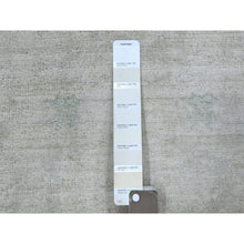 Load image into Gallery viewer, 2&#39;7&quot;x5&#39;10&quot; Ivory Stone Wash Hand Knotted Peshawar With Subtle Design Soft Afghan Wool Oriental Runner Rug FWR421608