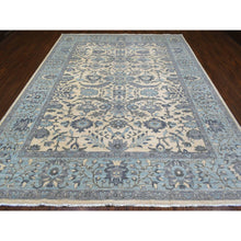 Load image into Gallery viewer, 9&#39;x11&#39;10&quot; Ivory Afghan Peshawar With All Over Motifs Organic Wool Hand Knotted Oriental Rug FWR421902
