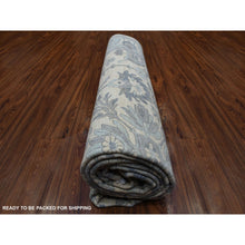 Load image into Gallery viewer, 9&#39;x11&#39;10&quot; Ivory Afghan Peshawar with All Over Motifs Organic Wool Hand Knotted Oriental Rug FWR421902